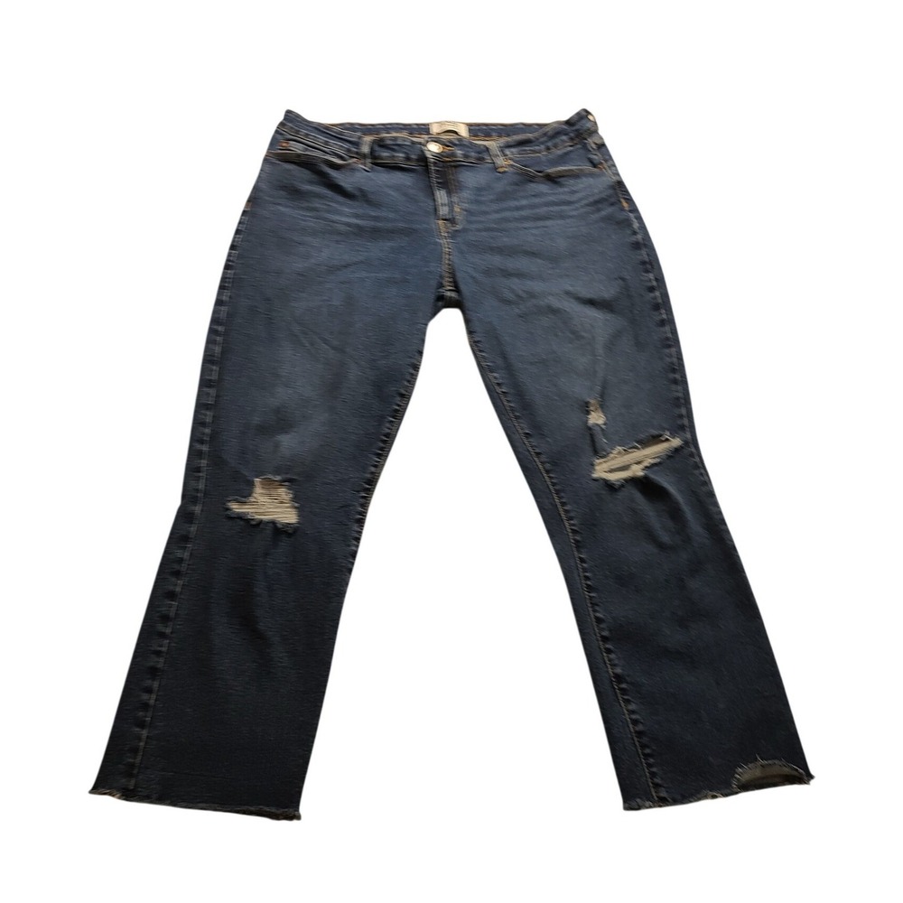 Denizen Levi's Mid Rise Boyfriend Jeans Women's Medium Wash Hem Stretch Denim‎